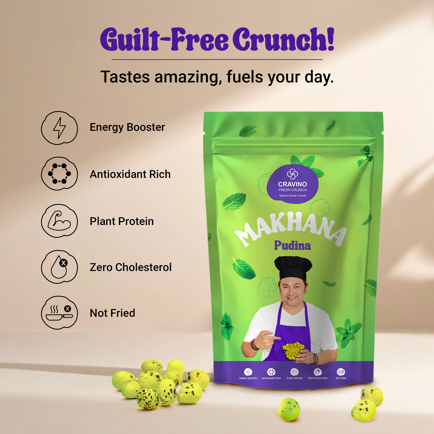 Pudhina Flavored Roasted Makhana