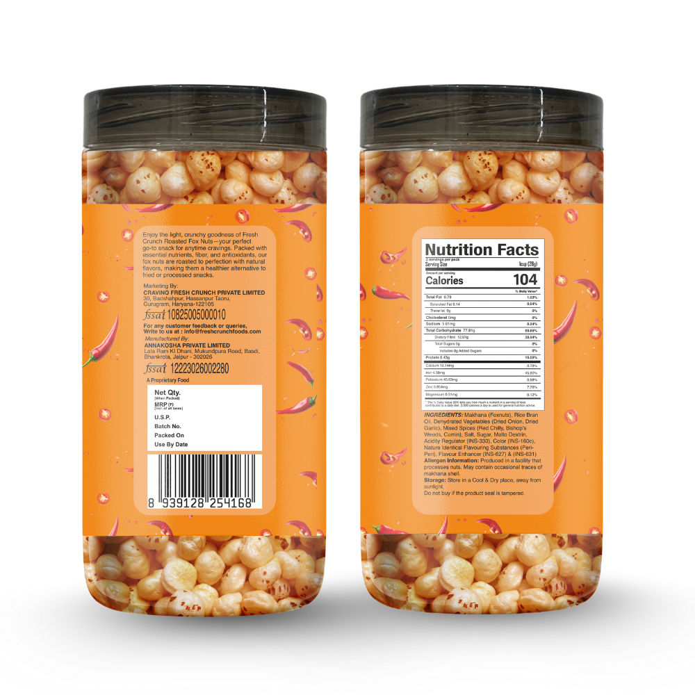 Peri Peri Flavored Roasted Makhana