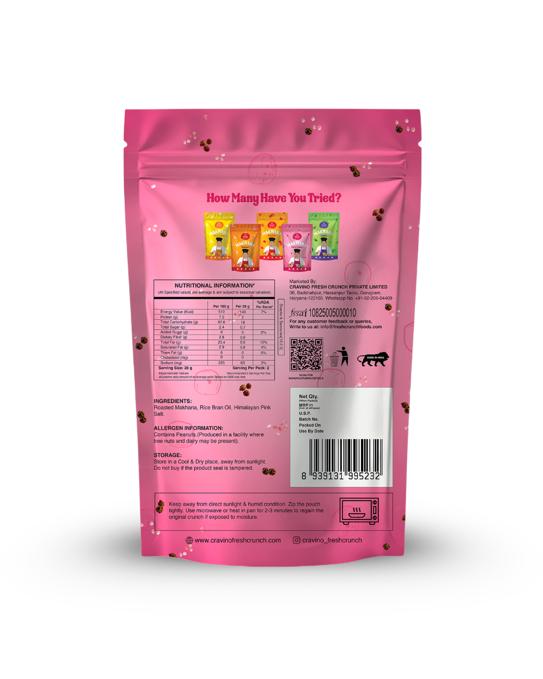Black Pepper & Himalayan Salt Flavored Roasted Makhana
