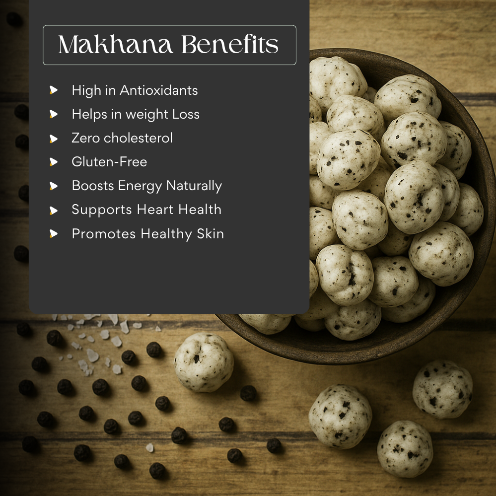 Black Pepper & Himalayan Salt Flavored Roasted Makhana